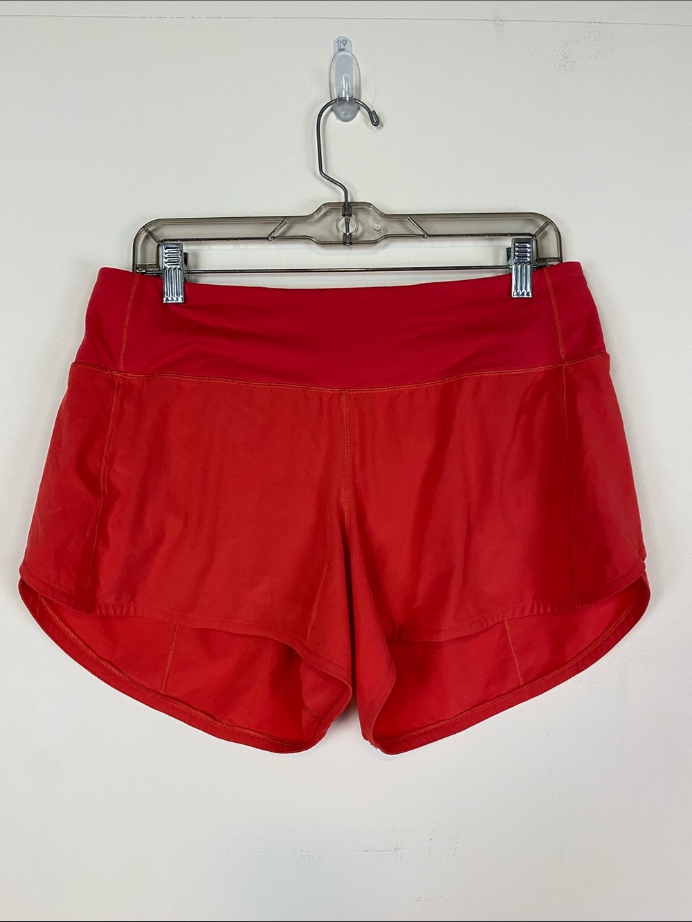 lululemon athletica Orange Red Athletic Running Shorts